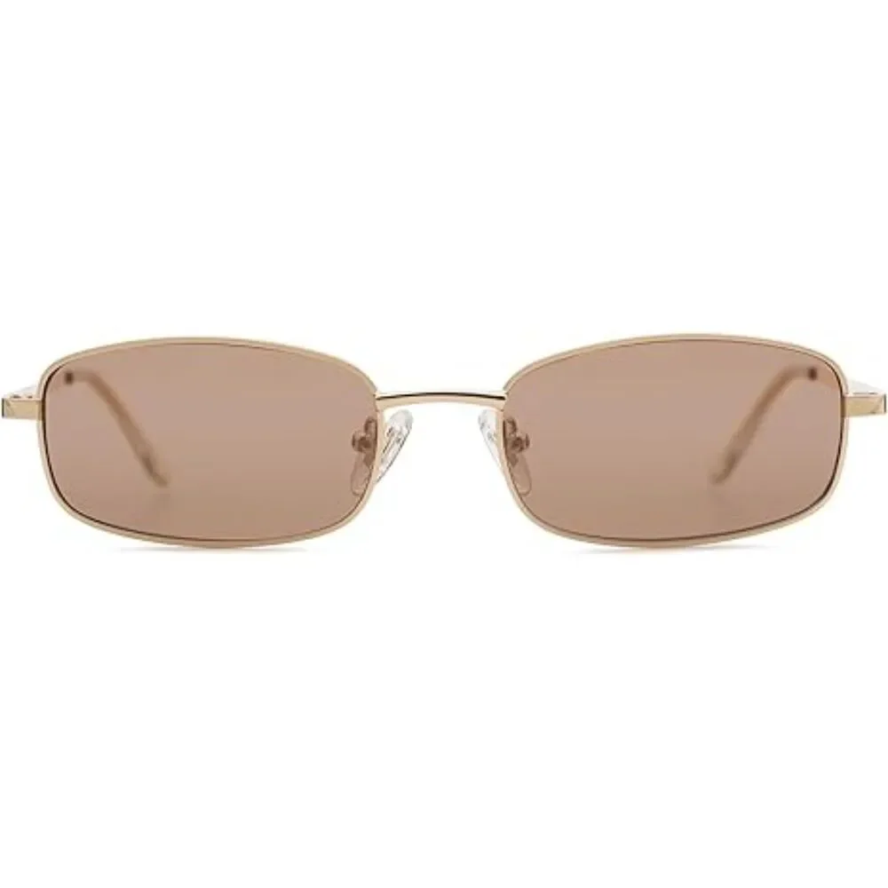 Trendy Small Y2K Rectangle Sunglasses for Women and Men Retro SJ1187